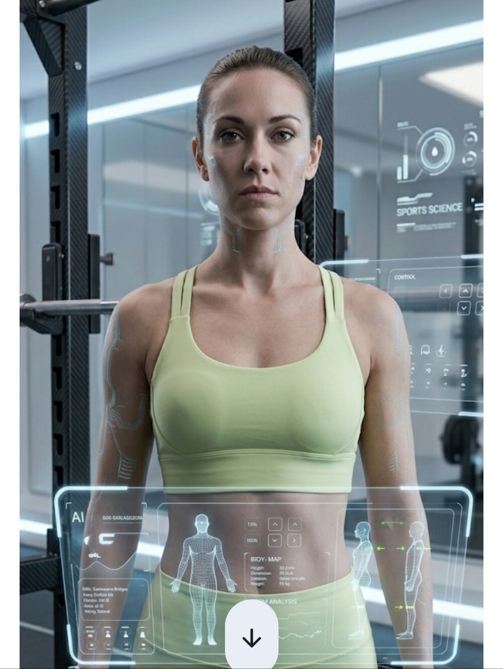 lululemon athletica Light Lime Crossback Sports Bra